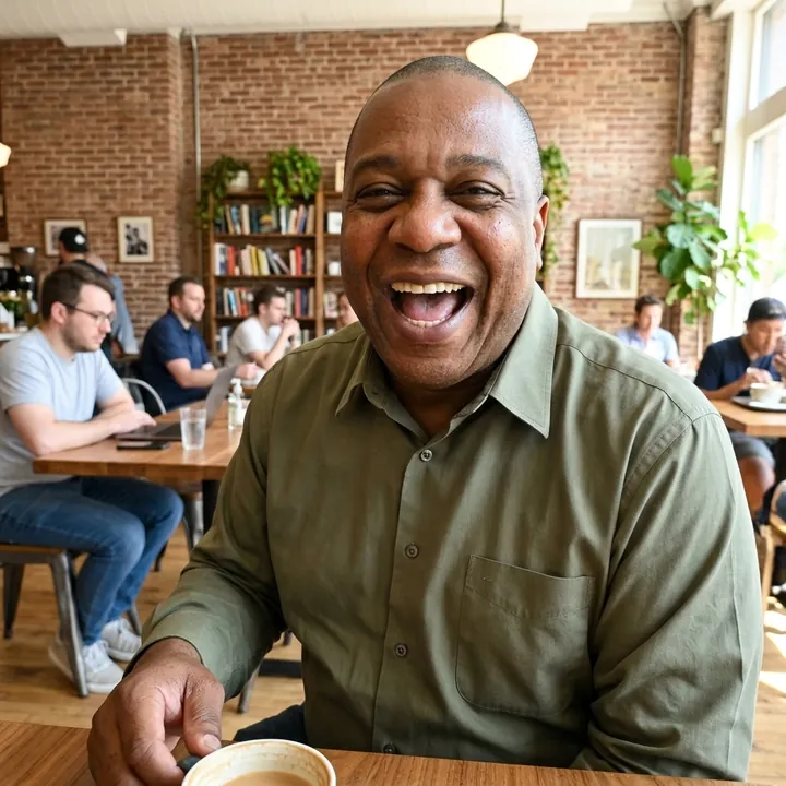 An adult man in casual clothing, illustrating the audience this product is marketed to